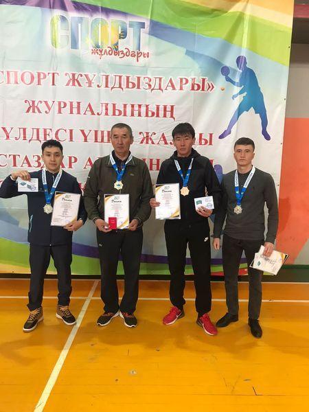 "Спорт жұлдыздары" журналының 15 жылдығына орай журнал жүлдесі үшін жалпы ұстаздар арасындағы ҮСТЕЛ ТЕННИСІНЕН өткен республикалық турнир