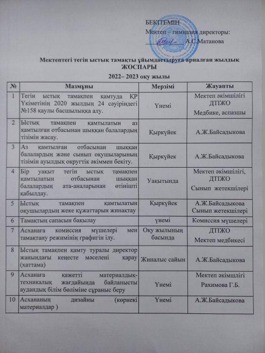 Жоспар